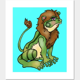 Hybrid Lion Frog Posters and Art